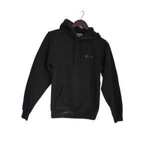 SISTERS Black Gothic Logo Hoodie 100% Cotton‎ Sweatshirt Fits S Made USA